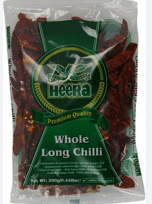 HEERA WHOLE LONG CHILLI - 200G - HEERA