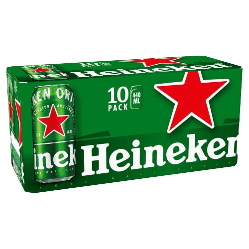 HEINEKEN 10PK CAN - 440ML - HEINEKEN