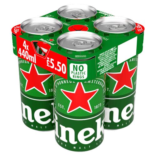 HEINEKEN 4PK CAN - 440ML - HEINEKEN