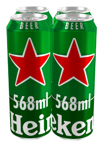 HEINEKEN 4PK CAN - 568ML - HEINEKEN