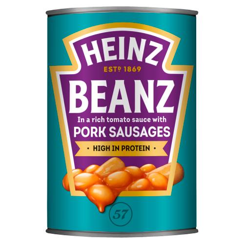 HEINZ BEANS & PORK SAUSAGES - 415G - HEINZ