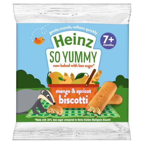 HEINZ BISCOTTI MANGO & APRICOT - 60G - HEINZ