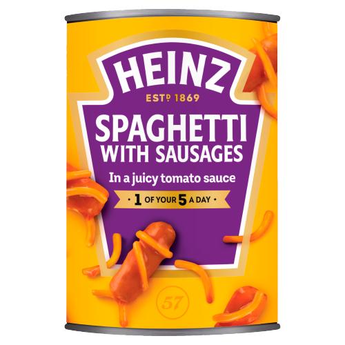 HEINZ SPAGHETTI & SAUSAGES - 400G - HEINZ