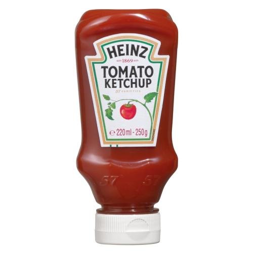 HEINZ TOMATO KETCHUP TOP DOWN - 220ML - HEINZ