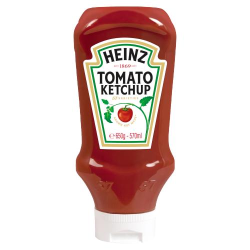 HEINZ TOMATO KETCHUP TOP DOWN - 570ML - HEINZ