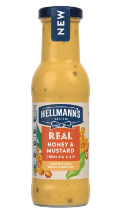 HELLMANNS HONEY/MUSTARD SALAD DRESSING - 250ML - HELLMANN