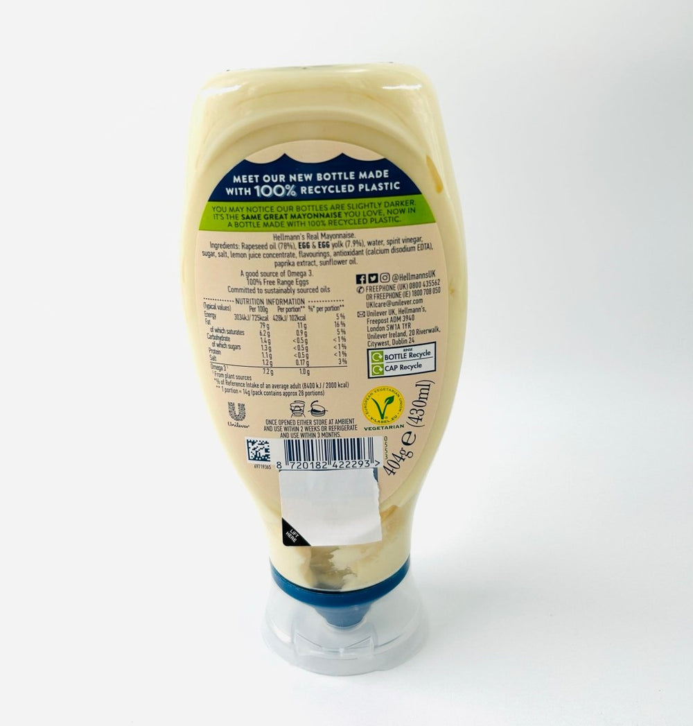 HELLMANN'S REAL MAYONNAISE - 400G - HELLMANN'S