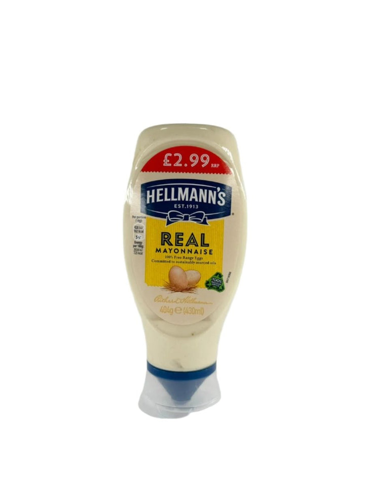 HELLMANN'S REAL MAYONNAISE - 404G - HELLMANN'S