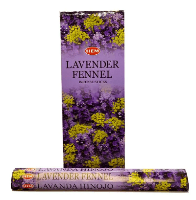 HEM LAVENDER FENNEL INCENSE STICKS - 20 STICKS - HEM