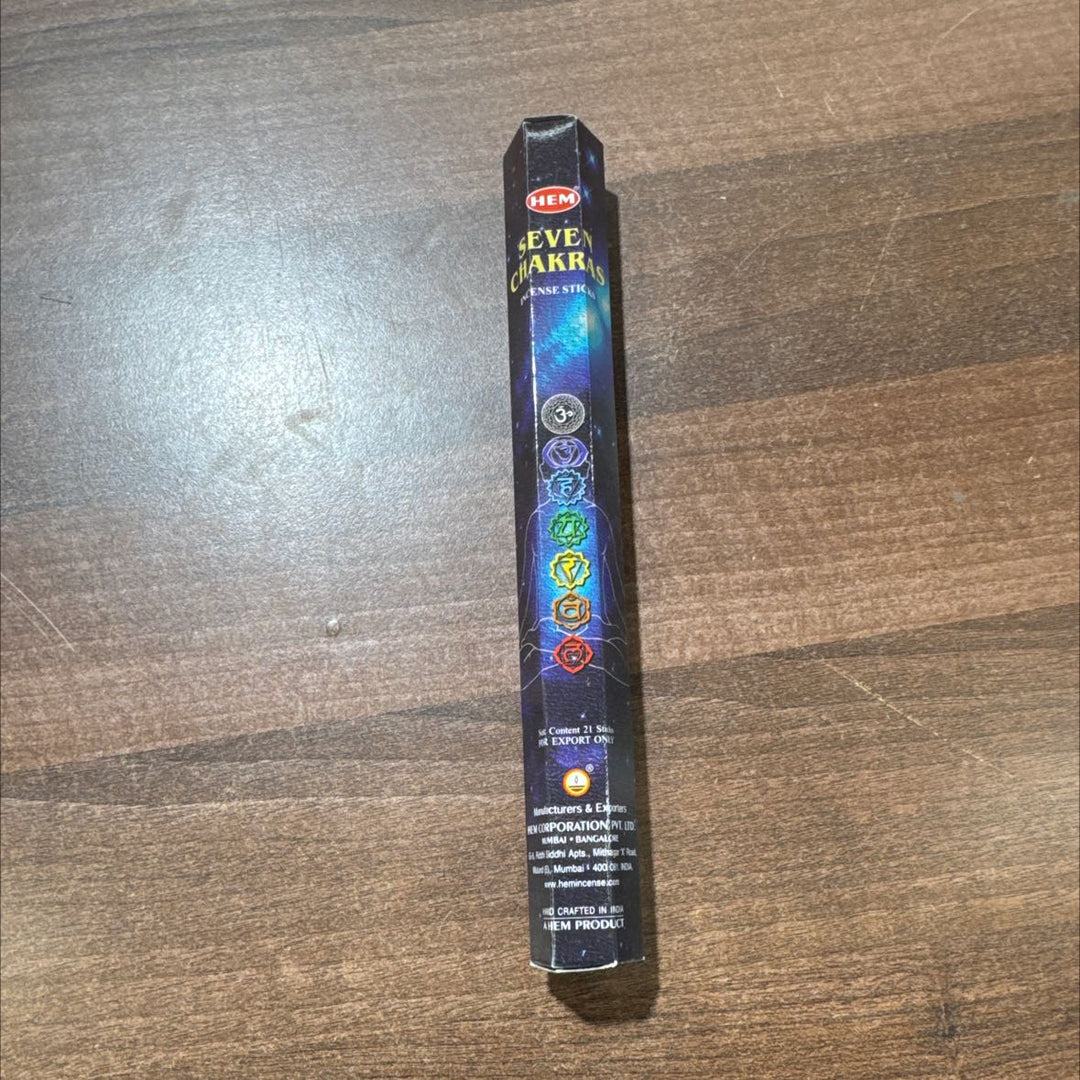 Hem Seven Chakaras Incense Sticks - 20 Sticks - HEM
