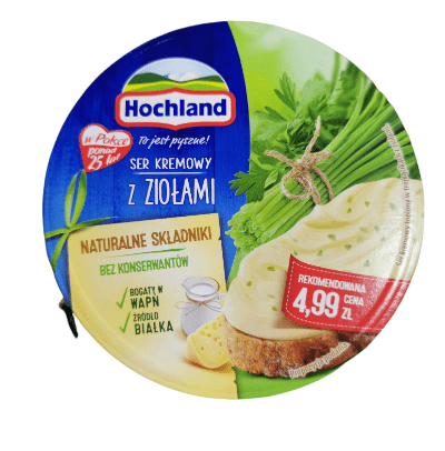 HOCHLAND CHEESE WITH CHIVES - 180G - HOCHLAND