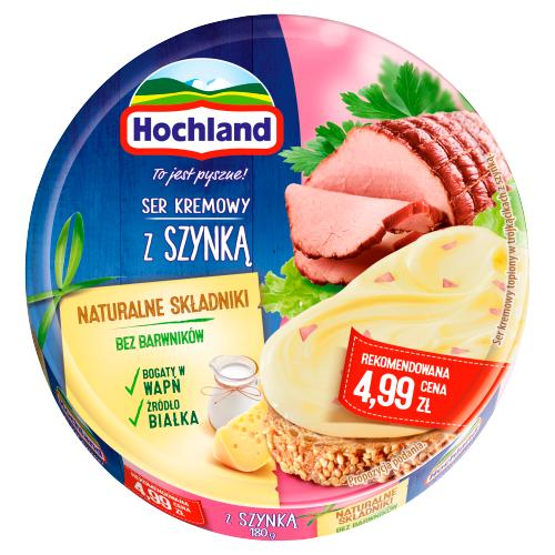 HOCHLAND SOFT CHEESE WITH HAM - 180G - HOCHLAND