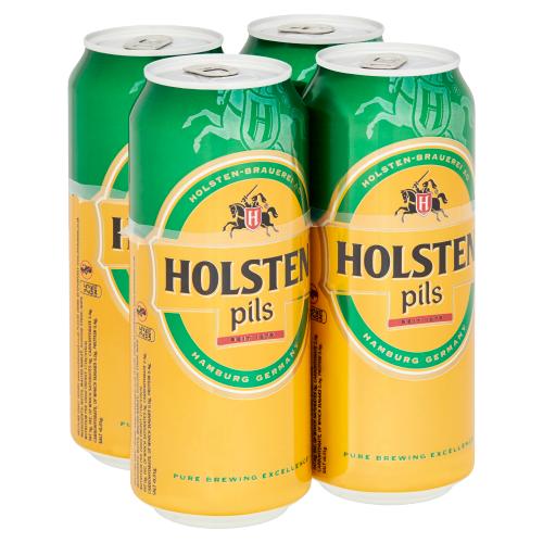 HOLSTEN PILS PREMIUM LAGER BEER (4 PACK) - 500ML - HOLSTEN