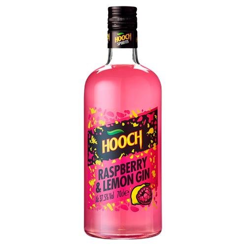 HOOCH PINK RASPBERRY & LEMON GIN - 70CL - HOOCH