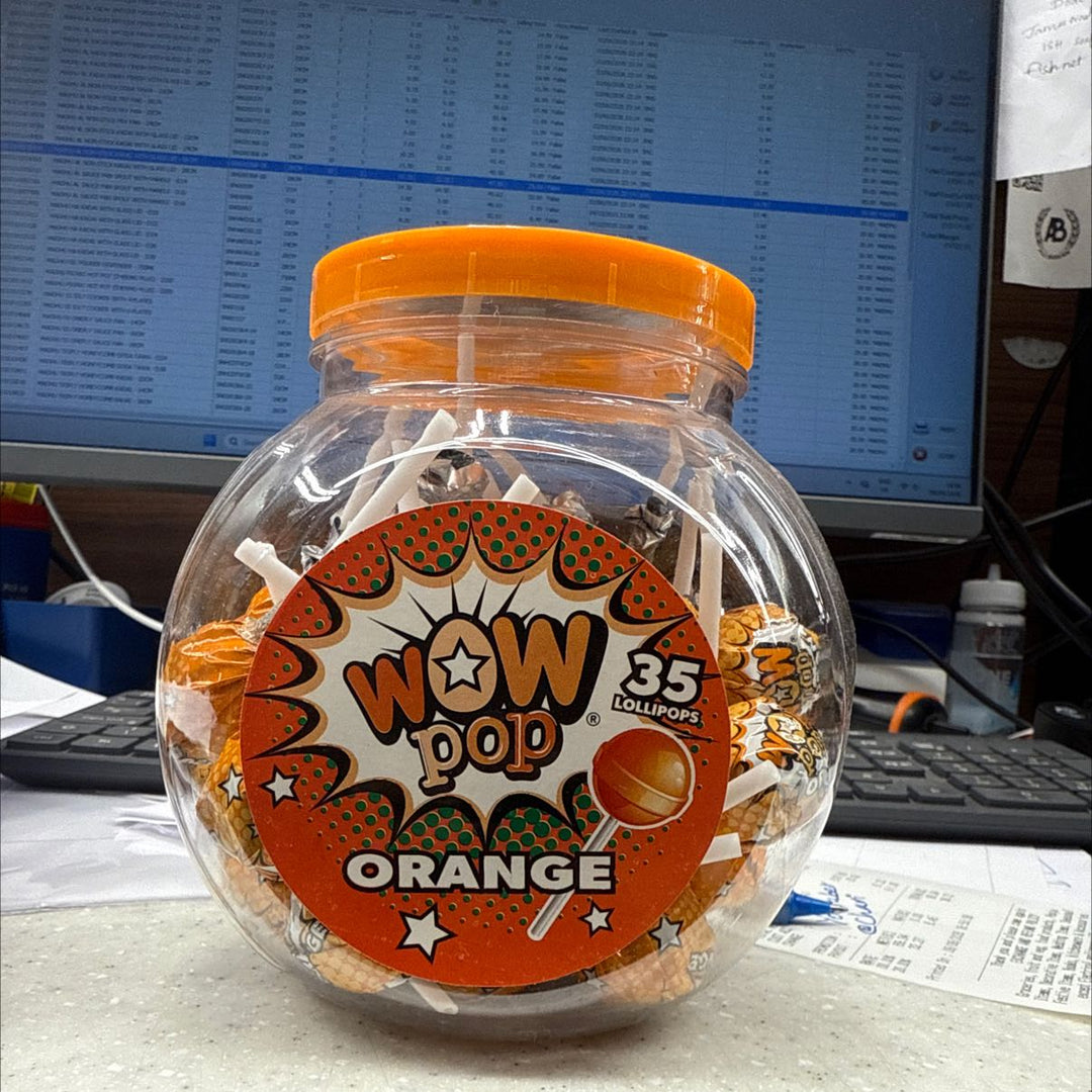 Wowpop Mix Flavour Lollipops - (35x10g)