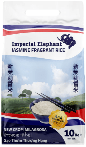 IMPERIAL ELEPHANT JASMINE FRAGRANT RICE - 10KG - IMPERIAL ELEPHANT