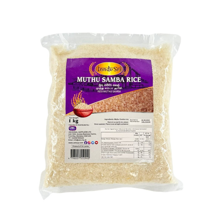 INDU SRI MUTHU SAMBA RICE - 1KG - INDU SRI