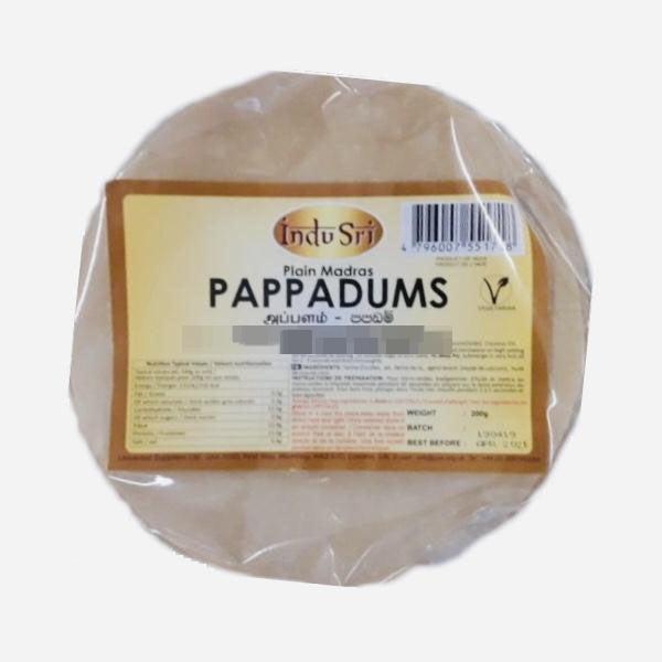 INDU SRI PAPPADUMS - 200G - INDU SRI