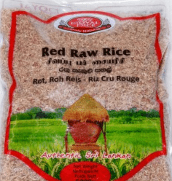 INDU SRI RED RAW RICE - 1KG - INDU SRI