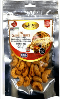 INDU SRI SPANISH TOMATO CASHEW NUTS - 100G - INDU SRI