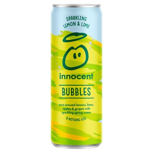 INNOCENT BUBBLES LEMON LIME & APPLE - 330ML - INNOCENT