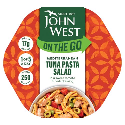 J WEST LUNCH ON THE GO MEDITERRANEAN STLYE TUNA SALAD - 220G - J WEST