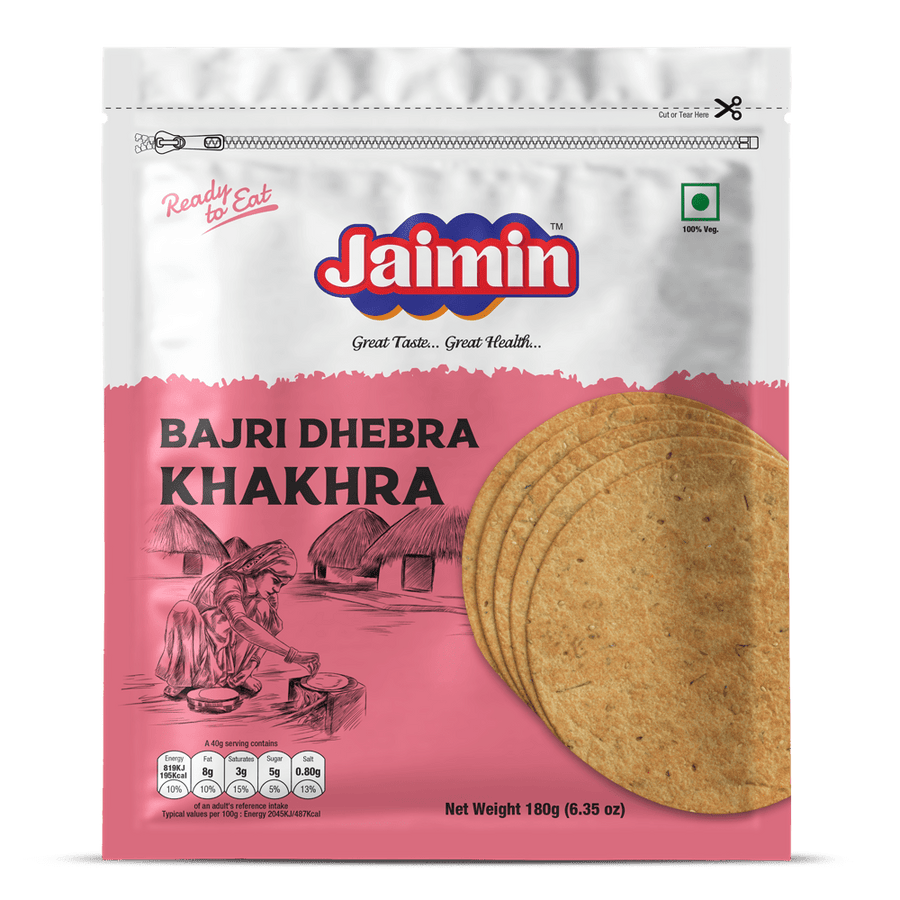 JAIMIN BAJRI DHEBRA KHAKHRA - 180G - JAIMIN