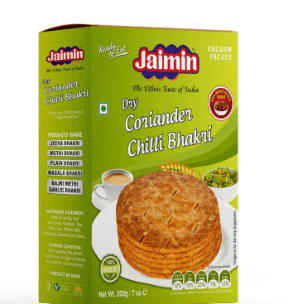 JAIMIN DRY CORIANDER CHILLI BHAKRI - 250G - JAIMIN