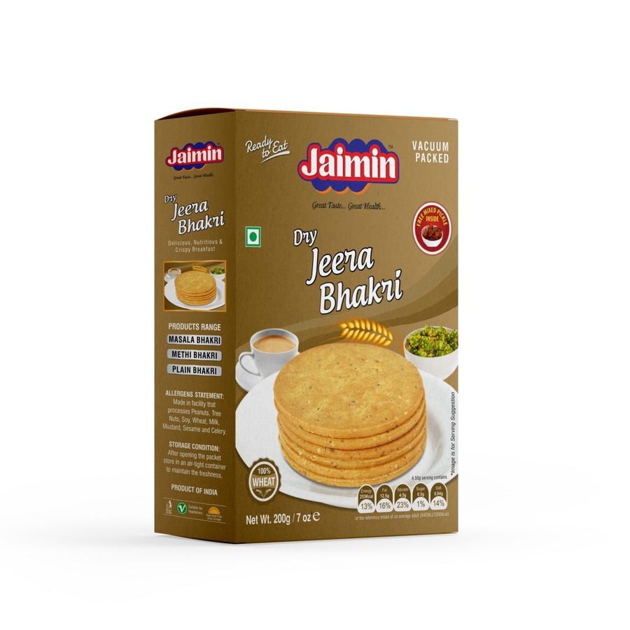 JAIMIN DRY JEERA BHAKRI - 250G - JAIMIN