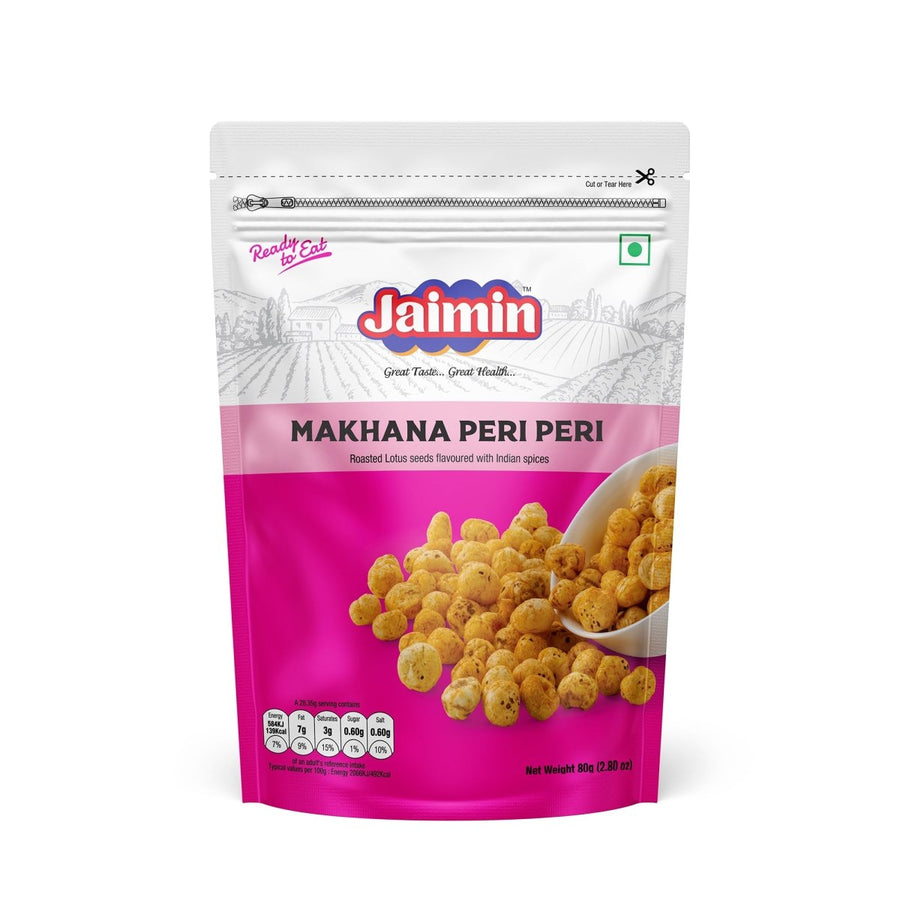 JAIMIN MAKHANA PERI PERI - 80G - JAIMIN