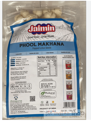 JAIMIN PHOOL MAKHANA - 100G - JAIMIN