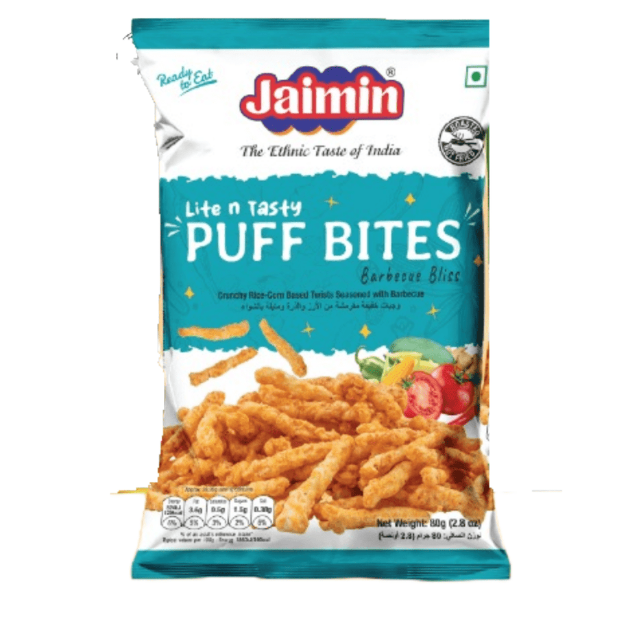 JAIMIN PUFF BITES BARBECUE BLISS - 80G - JAIMIN