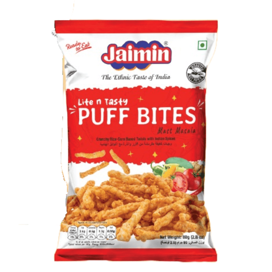 JAIMIN PUFF BITES MAST MASALA - 80G - JAIMIN