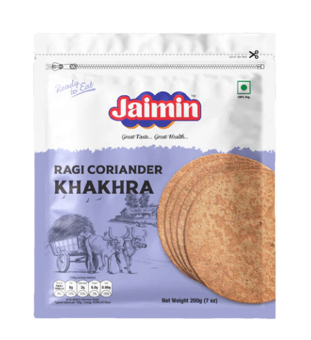 JAIMIN RAGI CORIANDER KHAKHRA - 200G - JAIMIN