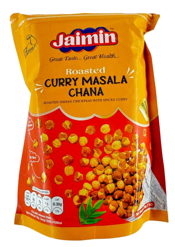 Jaimin Roasted Curry Masala Chana - 200g - JAIMIN