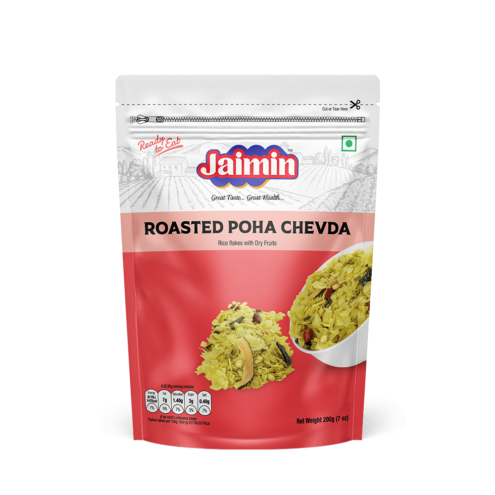 JAIMIN ROASTED POHA CHEVDA - 200G - JAIMIN