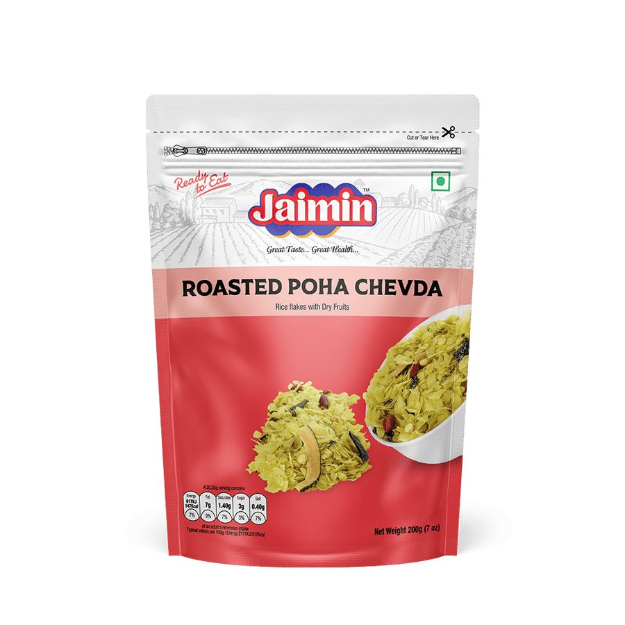 JAIMIN ROASTED POHA CHEVDA - 200G - JAIMIN