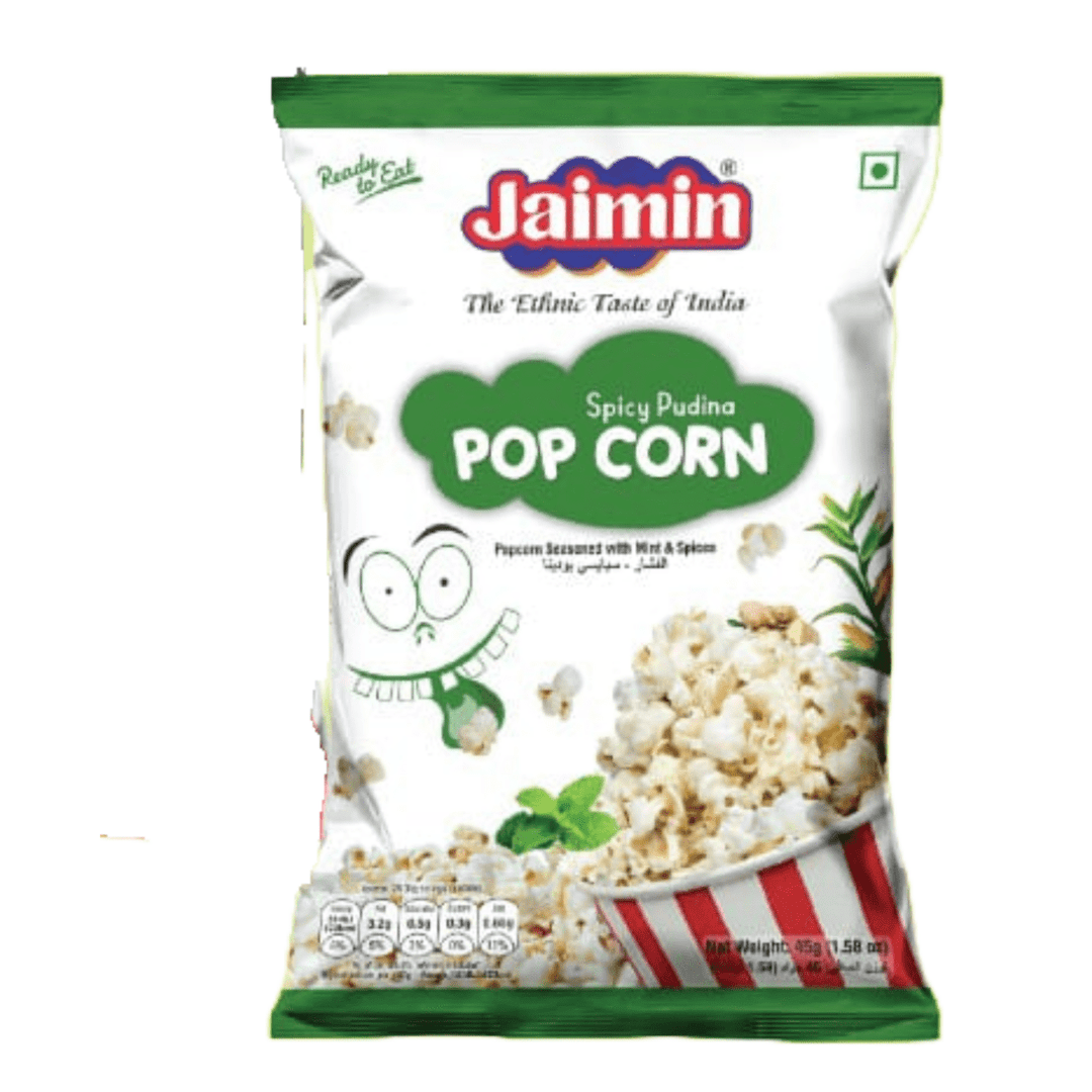 JAIMIN SPICY PUDINA POP CORN - 45G - JAIMIN