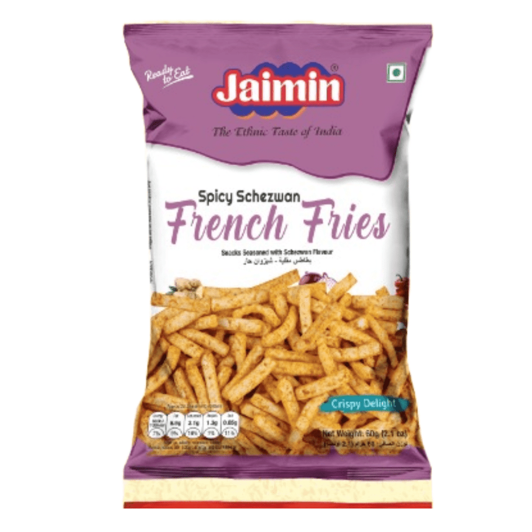 JAIMIN SPICY SCHEZWAN FRENCH FRIES - 60G - JAIMIN