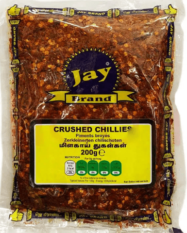 JAY BRAND CRUSHED CHILLI - 200G - JAY BRAND