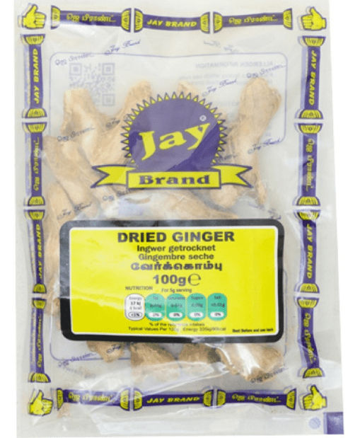 JAY BRAND DRIED GINGER (VERKOMBU) - 100G - JAY BRAND