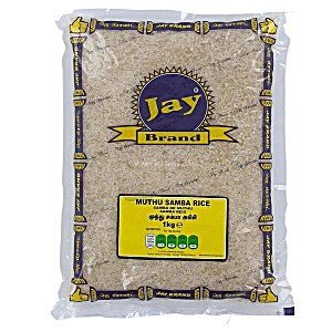 JAY BRAND MUTHU SAMBA RICE - 1KG - JAY BRAND