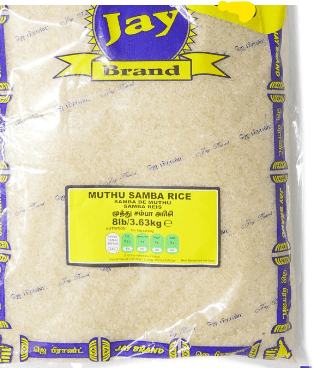 JAY BRAND MUTHU SAMBA RICE - 3.63KG - JAY BRAND