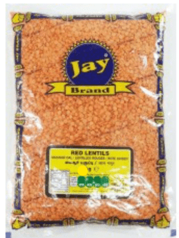 JAY BRAND RED LENTILS - 3.6KG - JAY BRAND