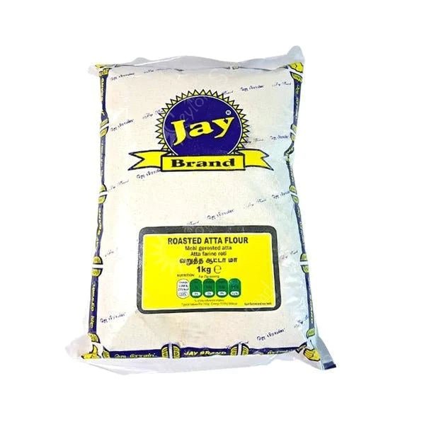 JAY BRAND ROASTED ATTA FLOUR - 1KG - JAY BRAND