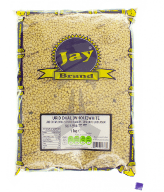 JAY BRAND URID DHAL (WHOLE) WHITE - 1KG - JAY BRAND