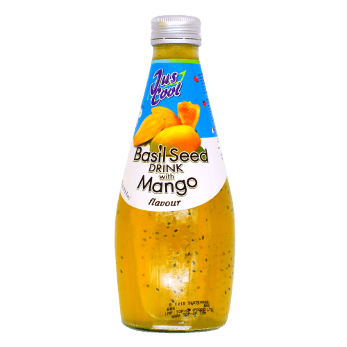 JUS COOL BASIL SEED DRINK WITH MANGO FLAVOUR - 290ML - JUS COOL