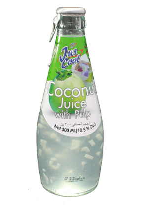 JUS COOL COCONUT JUICE WITH PULP - 290ML - JUS COOL