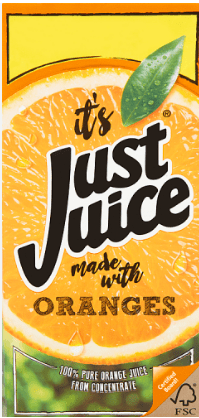 JUST JUICE MADE WITH ORANGES - 1L - JUST JUICE