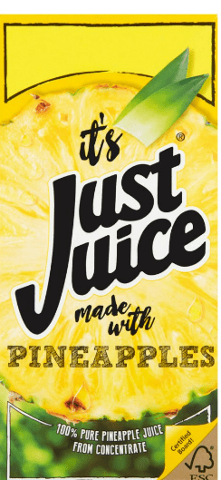 JUST JUICE TETRA PINEAPP1LTR - JUST JUICE